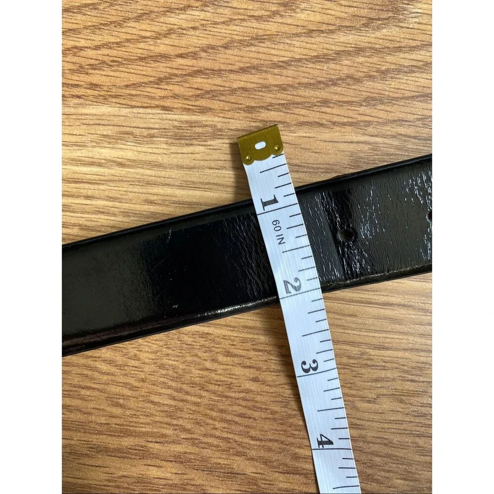 Calvin Klein Men's Black Genuine Leather, Buckle Dress Belt Size S